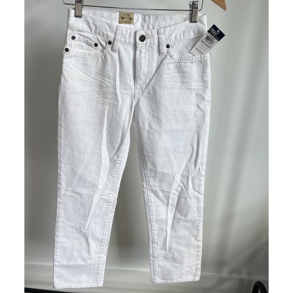 Polo Ralph Lauren Slim 381 White Jeans Boys sz 14 Denim NWT Preppy Pants - Picture 2 of 7